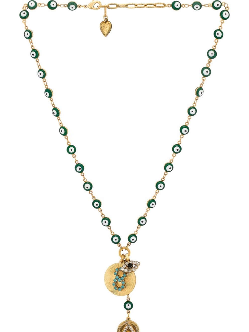 Elizabeth Cole Galia Necklace Evil Eye